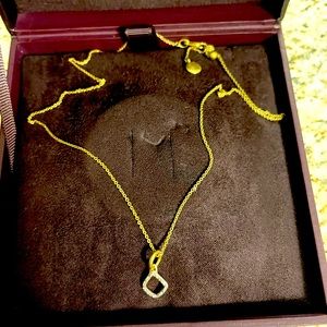 Monica Vinader Riva Diamond Pendant Necklace